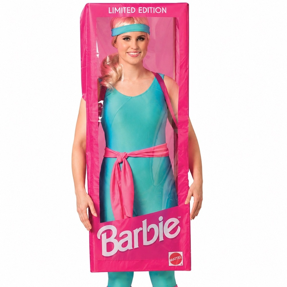 Box Only Rasta Imposta Barbie Box Costume Pink Halloween Cosplay Adult Funny
